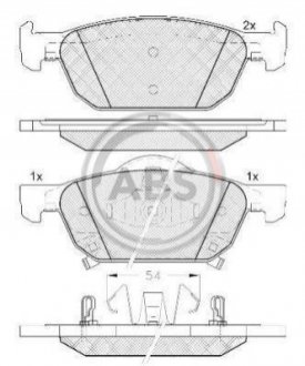 Колодки тормозные пер. Accord/Accord 08-15 A.B.S. 37720