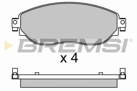 Гальмівні колодки (набір) BREMSI BP3653