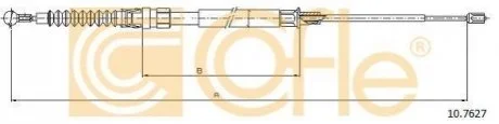 Трос ручних гальм VW Touran, 1,4-2,0, 04- COFLE 10.7627