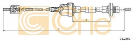 Трос зчеплення Opel Astra 1.4-2.0 16V 94- COFLE 11.2562
