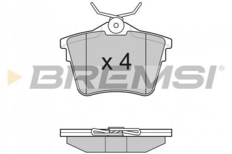 Гальмівні колодки (набір) BREMSI BP3183