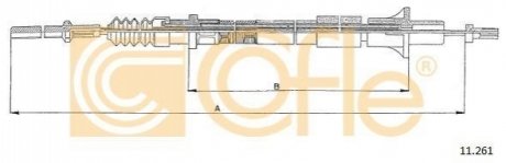 Трос зчеплення COFLE 11.261