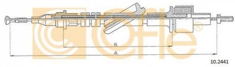 Трос зчеплення Ford Transit Diesel 86- COFLE 10.2441