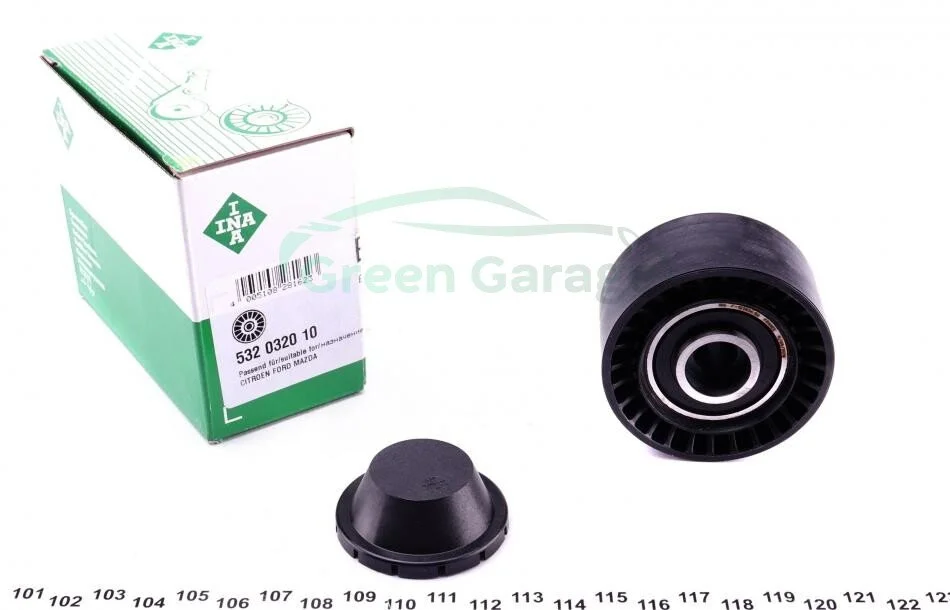 Ролик PSA/Ford 1.4 HDi/TDCi 1.6HDi 01- INA 532 0320 10 (фото 1)