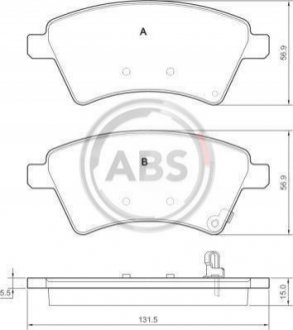 Тормозные колодки перед Suzuki SX4 04> A.B.S. 37532