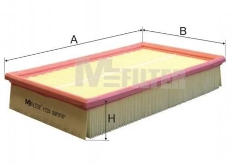 Фильтр воздушный T5 03- (с прослойкой) M-FILTER K 724/1