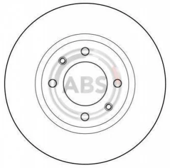 Тормозной диск перед. 305/405 (77-99) A.B.S. 15414
