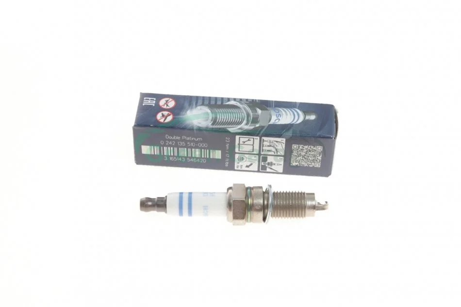 Свеча зажигания YR7LPP332W DOUBLE PLATINUM (PORSCHE,VW) (пр-во) BOSCH 0 242 135 510 (фото 1)