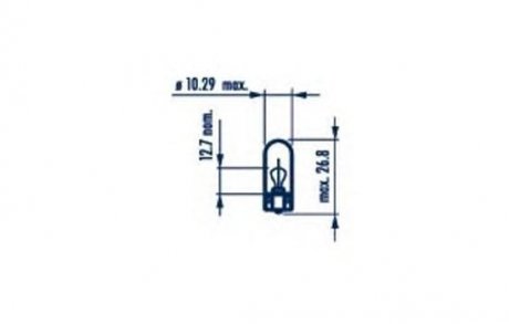 Лампа (жовта) WY5W 12V 5W W 2,1x9,5d NARVA 17169