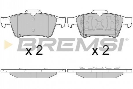 Гальмівні колодки (набір) BREMSI BP2980