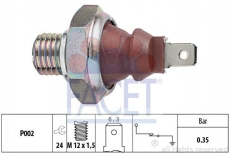 Датчик давления масла OM 601/611 >03 FACET 7.0026