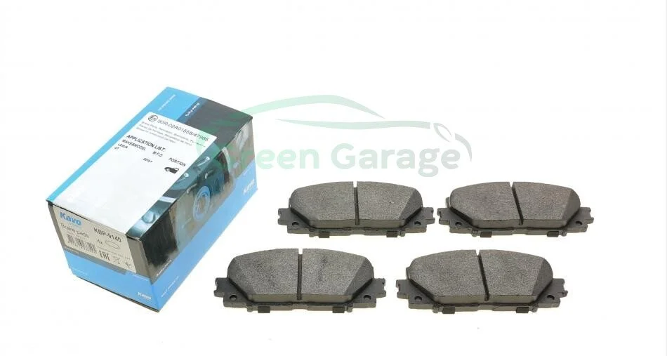 Колодки тормозные передние Prius 09- KAVO KBP9140 (фото 1)
