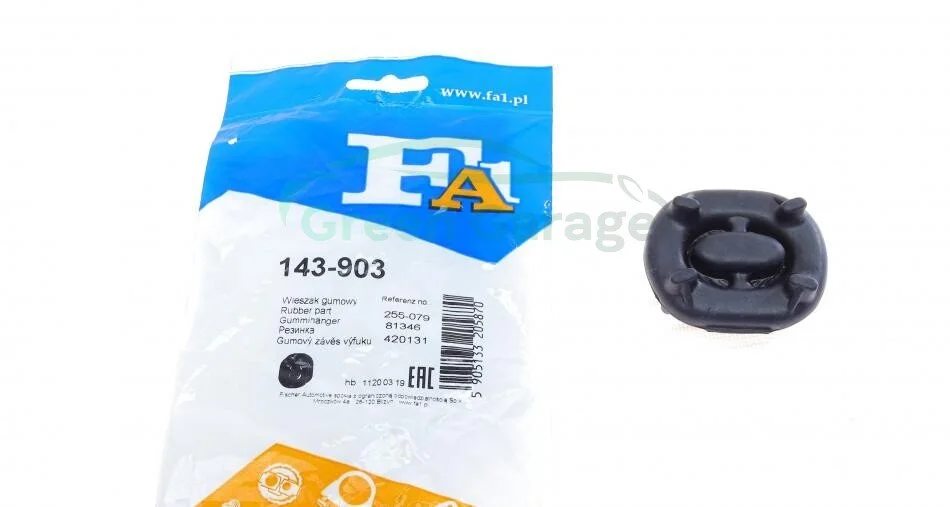 Гумова підвіска глушника DB 124/126 Fischer Automotive One (FA1) 143903 (фото 1)