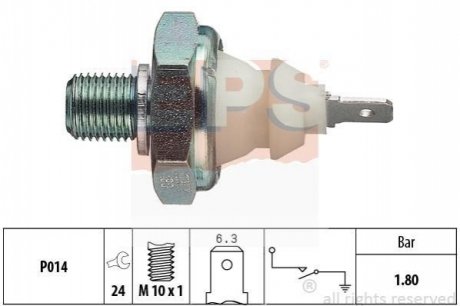 Датчик тиску масла Audi/VW 1,8 bar EPS 1.800.045