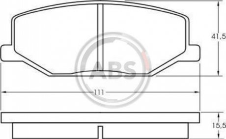 Тормозные колодки перед. Jumny 91- A.B.S. 36179