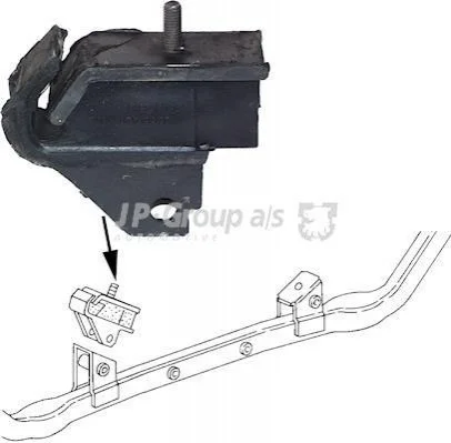 Подушка двигателя задняя VW T3 -92 JP GROUP 1117901000 (фото 1)