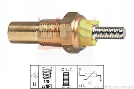 Датчик температури (жовтий) Ford EPS 1.830.028