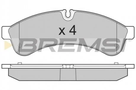 Гальмівні колодки (набір) BREMSI BP3365