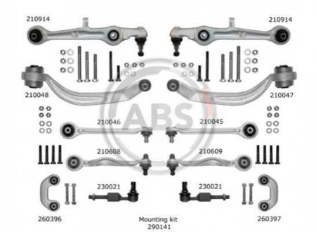 Ремкомплект важеля підвіски A.B.S. 219901