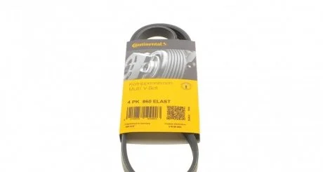 Полікліновий ремінь (Вир-во ContiTech) CONTITECH 4PK860ELAST