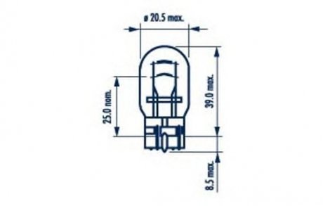 Лампа W21/5W 12V 21/5W W3x16 q NARVA 17919