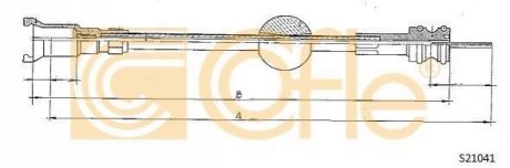 Тросик спідометра COFLE S21041 (фото 1)