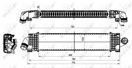 Радіатор інтеркулера NRF 30870