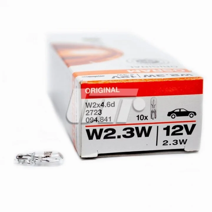 Лампа W2.3W 12V 2.3W W2x4.6d OSRAM 2723 (фото 1)