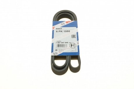 Дорiжковий ремінь 6PK1555 BOSCH 1 987 947 949