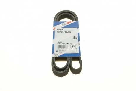 Ремень поликлин. 6PK1555 (пр-во Bosch) BOSCH 1 987 947 949