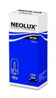 Лампа W3W 12V 3W W2,1x9,5d NEOLUX N504