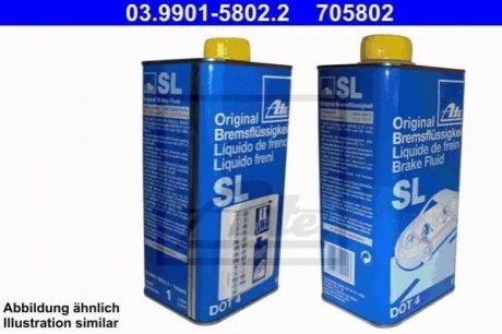 Гальмівна рідина DOT4, 1L ATE 03.99015802.2