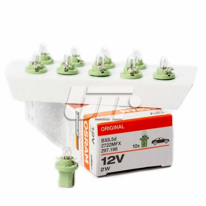 Лампа 12V 2W BX8,5d green OSRAM 2722MFX (фото 1)