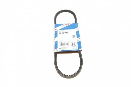 Пасок клиновидний 10X750 BOSCH 1 987 947 632