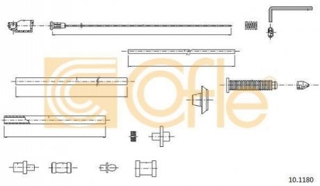 Тросик газу COFLE 10.1180