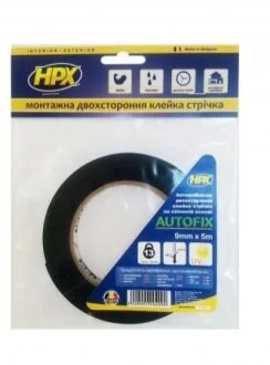 Двух. вспін скотч чорн 12ммх5м HPX DSA1205