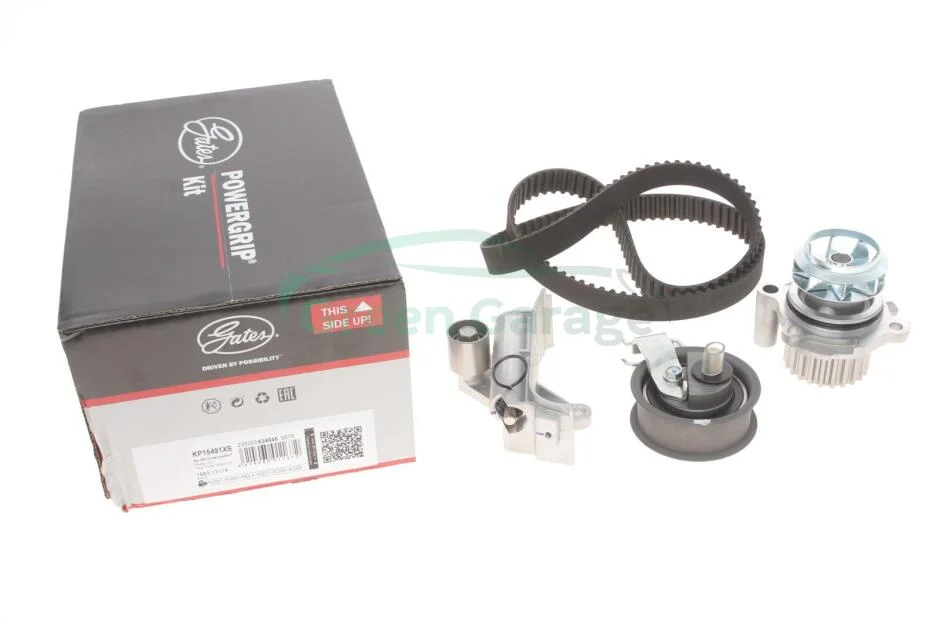 Ремкомплекты привода ГРМ автомобилей с водяным насосом PowerGrip Kit (Пр-во Gates) GATES KP15491XS (фото 1)