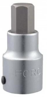 Головка з бітою HEX 19мм 3/4" FORCE 36408019