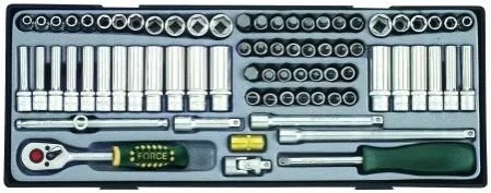 1/4" Набір головок і біт 74пр FORCE 2741