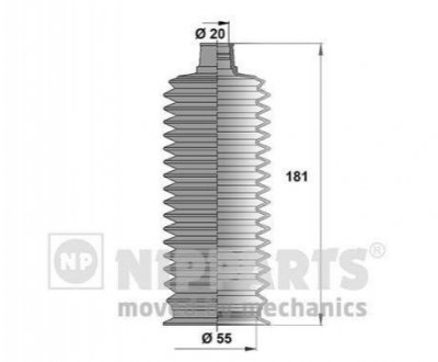 Пильовик рульового механізма NIPPARTS J2842026