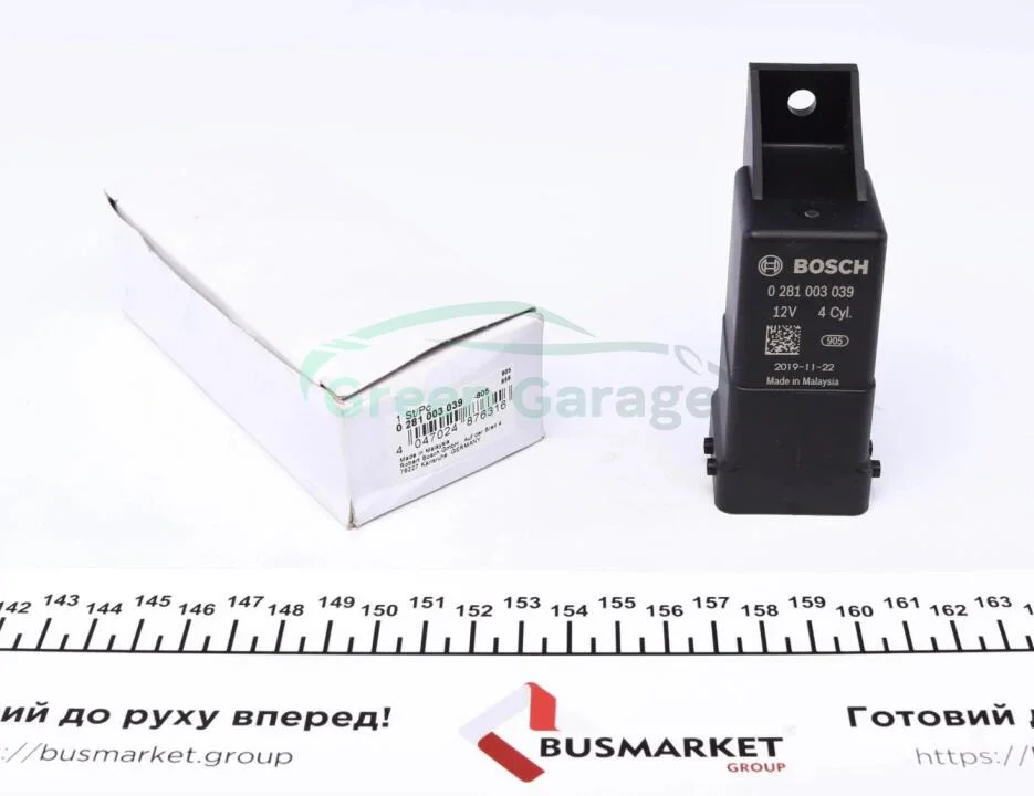 Бл.кер.свічками розжарювання BOSCH 0 281 003 039 (фото 1)
