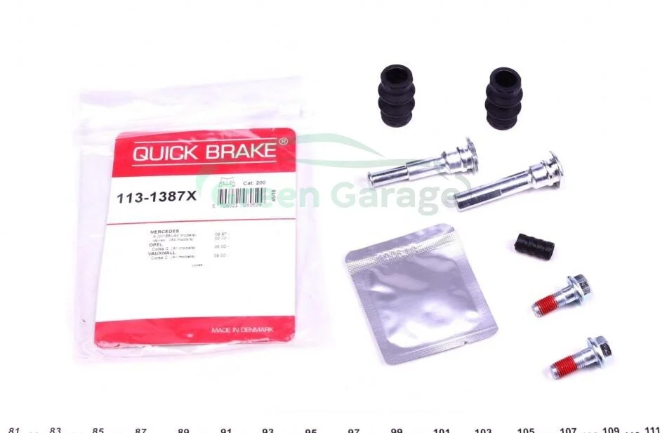Комплект направляючих супорту QUICK BRAKE 1131387X (фото 1)