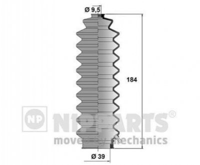 Пильовик рульового механізма NIPPARTS J2844001