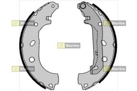 Гальмівні колодки барабанні STARLINE BC 08550