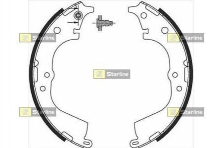 Гальмівні колодки барабанні STARLINE BC 07225