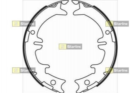 Гальмівні колодки барабанні STARLINE BC 08340