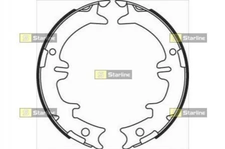 Гальмівні колодки барабанні STARLINE BC 08340