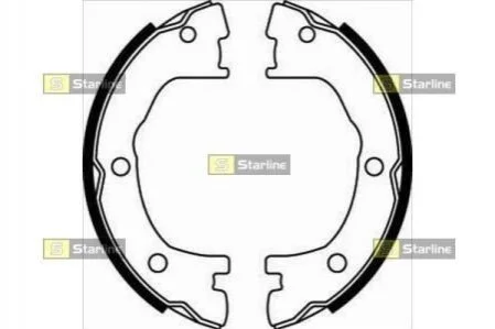 Гальмівні колодки барабанні STARLINE BC 07800