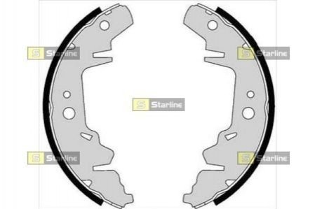 Гальмівні колодки барабанні STARLINE BC 07280