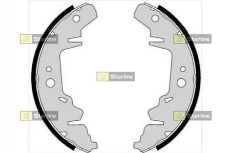 Гальмівні колодки барабанні STARLINE BC 07280
